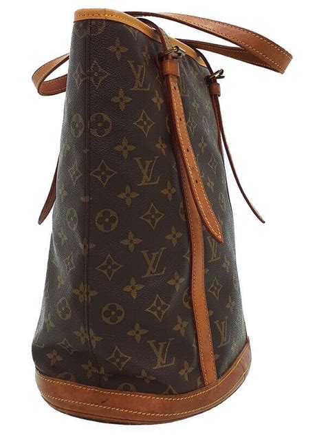 Authentic Louis Vuitton monogram Bucket GM M42236 Shoulder 